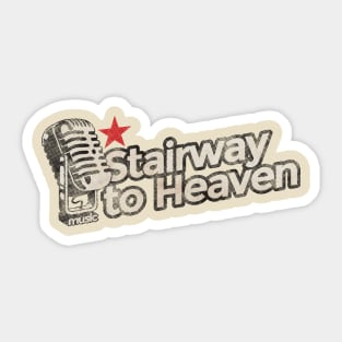 Stairway to Heaven - Vintage Karaoke song Sticker